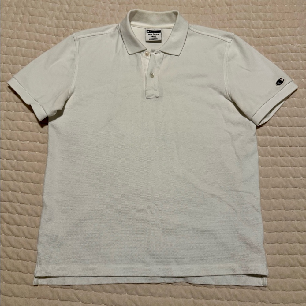 Todd Snyder x Champion Heavy Pique Polo in New White - Men’s small